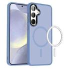 For Samsung Galaxy S24+ 5G MagSafe Magnetic Skin Feel Frosted Phone Case(Light Blue) - 1