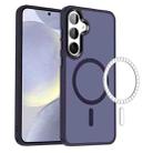 For Samsung Galaxy S24+ 5G MagSafe Magnetic Skin Feel Frosted Phone Case(Dark Purple) - 1