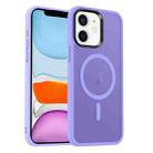 For iPhone 11 MagSafe Magnetic Skin Feel Frosted Phone Case(Light Purple) - 1