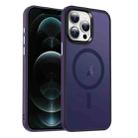 For iPhone 12 Pro MagSafe Magnetic Skin Feel Frosted Phone Case(Dark Purple) - 1