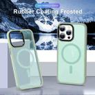 For iPhone 13 Pro MagSafe Magnetic Skin Feel Frosted Phone Case(Light Green) - 2