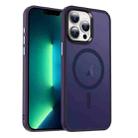 For iPhone 13 Pro MagSafe Magnetic Skin Feel Frosted Phone Case(Dark Purple) - 1