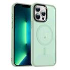 For iPhone 13 Pro Max MagSafe Magnetic Skin Feel Frosted Phone Case(Light Green) - 1