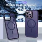 For iPhone 14 Plus MagSafe Magnetic Skin Feel Frosted Phone Case(Dark Purple) - 2