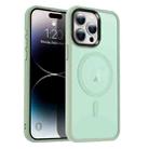 For iPhone 14 Pro MagSafe Magnetic Skin Feel Frosted Phone Case(Light Green) - 1