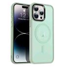 For iPhone 14 Pro Max MagSafe Magnetic Skin Feel Frosted Phone Case(Light Green) - 1