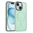 For iPhone 15 MagSafe Magnetic Skin Feel Frosted Phone Case(Light Green) - 1