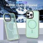 For iPhone 15 MagSafe Magnetic Skin Feel Frosted Phone Case(Light Green) - 2