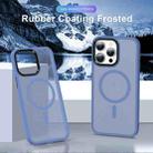 For iPhone 15 Pro MagSafe Magnetic Skin Feel Frosted Phone Case(Light Blue) - 2