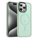 For iPhone 15 Pro MagSafe Magnetic Skin Feel Frosted Phone Case(Light Green) - 1