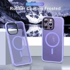 For iPhone 15 Pro MagSafe Magnetic Skin Feel Frosted Phone Case(Light Purple) - 2