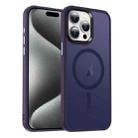 For iPhone 15 Pro MagSafe Magnetic Skin Feel Frosted Phone Case(Dark Purple) - 1