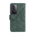 For OPPO Reno12 Pro Global Dual-color 9 Card Slots Zipper Wallet Leather Phone Case(Green) - 3