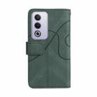 For OPPO A3 Pro 5G / A3 Pro India Dual-color 9 Card Slots Zipper Wallet Leather Phone Case(Green) - 3