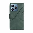 For Realme C63 / C61 / Note 60 Dual-color 9 Card Slots Zipper Wallet Leather Phone Case(Green) - 3