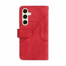 For Samsung Galaxy S24 FE 5G Dual-color 9 Card Slots Zipper Wallet Leather Phone Case(Red) - 3