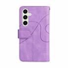 For Samsung Galaxy S24 FE 5G Dual-color 9 Card Slots Zipper Wallet Leather Phone Case(Purple) - 3