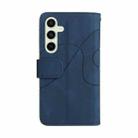 For Samsung Galaxy S24 FE 5G Dual-color 9 Card Slots Zipper Wallet Leather Phone Case(Blue) - 3