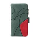 For Samsung Galaxy S25 / S24 5G Dual-color 9 Card Slots Zipper Wallet Leather Phone Case(Green) - 2