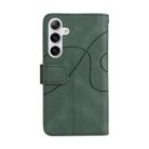 For Samsung Galaxy S25 / S24 5G Dual-color 9 Card Slots Zipper Wallet Leather Phone Case(Green) - 3