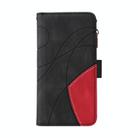 For Samsung Galaxy S25+ / S24+ 5G Dual-color 9 Card Slots Zipper Wallet Leather Phone Case(Black) - 2