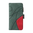 For Samsung Galaxy S25+ / S24+ 5G Dual-color 9 Card Slots Zipper Wallet Leather Phone Case(Green) - 2