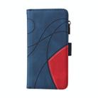 For Samsung Galaxy S25+ / S24+ 5G Dual-color 9 Card Slots Zipper Wallet Leather Phone Case(Blue) - 2