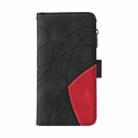For Redmi 13 4G Global Dual-color 9 Card Slots Zipper Wallet Leather Phone Case(Black) - 2