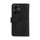 For Redmi 13 4G Global Dual-color 9 Card Slots Zipper Wallet Leather Phone Case(Black) - 3