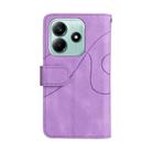 For Redmi Note 14 5G Dual-color 9 Card Slots Zipper Wallet Leather Phone Case(Purple) - 3