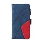 For Redmi Note 14 5G Dual-color 9 Card Slots Zipper Wallet Leather Phone Case(Blue) - 2