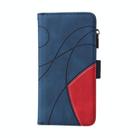 For Redmi Note 14 Pro / 14 Pro+ 5G Dual-color 9 Card Slots Zipper Wallet Leather Phone Case(Blue) - 2