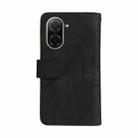 For Redmi  A5 4G 171.7mm / Poco C71 Dual-color 9 Card Slots Zipper Wallet Leather Phone Case(Black) - 3