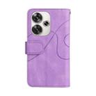 For Xiaomi Poco F6 Dual-color 9 Card Slots Zipper Wallet Leather Phone Case(Purple) - 3