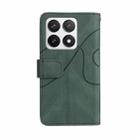 For Xiaomi 14T Pro Dual-color 9 Card Slots Zipper Wallet Leather Phone Case(Green) - 3