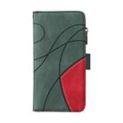 For Xiaomi 14T Dual-color 9 Card Slots Zipper Wallet Leather Phone Case(Green) - 2