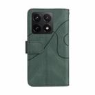 For Xiaomi 14T Dual-color 9 Card Slots Zipper Wallet Leather Phone Case(Green) - 3