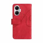 For Xiaomi Poco F7 Dual-color 9 Card Slots Zipper Wallet Leather Phone Case(Red) - 3