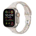 For Apple Watch Ultra 49mm Slim Style Colorful Dots Silicone Watch Band(Starlight) - 1