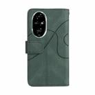 For Honor 200 Pro Dual-color 9 Card Slots Zipper Wallet Leather Phone Case(Green) - 3