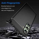 For Samsung Galaxy S24 FE 5G Carbon Fiber Brushed Texture TPU Phone Case(Black) - 3