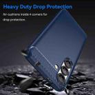 For Samsung Galaxy S25 5G Carbon Fiber Brushed Texture TPU Phone Case(Blue) - 3