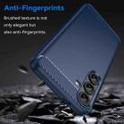 For Samsung Galaxy S25+ 5G Carbon Fiber Brushed Texture TPU Phone Case(Blue) - 3