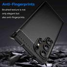For Samsung Galaxy S25 Ultra 5G Carbon Fiber Brushed Texture TPU Phone Case(Black) - 3