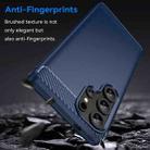 For Samsung Galaxy S25 Ultra 5G Carbon Fiber Brushed Texture TPU Phone Case(Blue) - 3