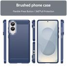 For Samsung Galaxy S25 Edge 5G Carbon Fiber Brushed Texture TPU Phone Case(Blue) - 2