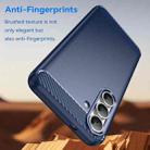 For Samsung Galaxy S25 FE 5G Carbon Fiber Brushed Texture TPU Phone Case(Blue) - 3