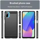 For Samsung Galaxy M06 5G Carbon Fiber Brushed Texture TPU Phone Case(Black) - 2