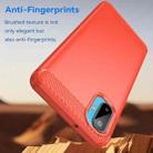 For Samsung Galaxy M06 5G Carbon Fiber Brushed Texture TPU Phone Case(Red) - 3