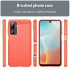 For Samsung Galaxy M16 5G Carbon Fiber Brushed Texture TPU Phone Case(Red) - 2